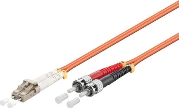MicroConnect - Nätverkskabel - LC/UPC-multiläge (hane) till ST/UPC-multiläge (hane) - 2 m - 2 mm - fiberoptisk - duplex - 50/125 mikron - OM2 - hal...