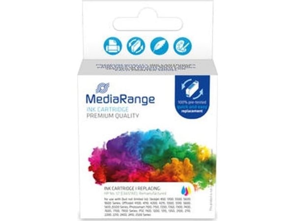 MediaRange MRHP57CMY, 18 ml, 1 kpl, Kertapakkaus