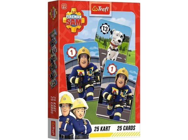 Trefl 2in1 Kortit PIOTRUŚ Fireman Sam korttipeli pannu + Memo muisti FI / ANG