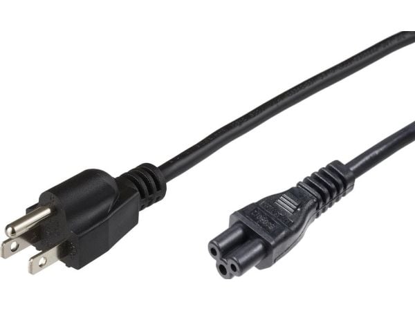 Microconnect PE110805, 0,5 m, Virtapistoke tyyppi B, C5 liitin, SVT, 125 V, 15 A