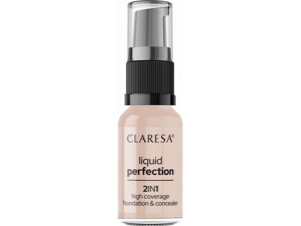 CLARESA 2in1 Liquid Perfection Concealer and Covering Foundation No. 103 Cool Medium 18g