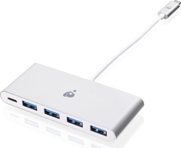 IOGEAR GUH3C4PD USB-C - Hub - 4 x SuperSpeed USB 3.0 - stasjonær