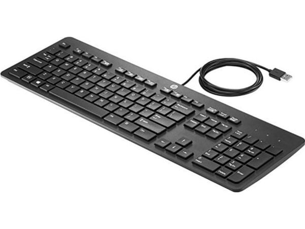 HP 803181-231, Full størrelse (100 og), Koblet med ledninger (ikke trådløs), USB, Mekanisk nøkkelbryter, Sort
