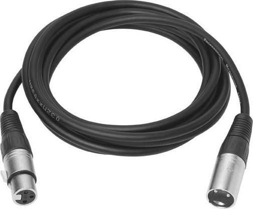 VivoLink - Lydkabel - XLR3 hann til XLR3 hunn - 5 m - skjermet - svart