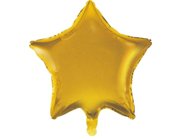 GoDan Star folio ilmapallo, kultainen, himmeä, 19 tuumaa