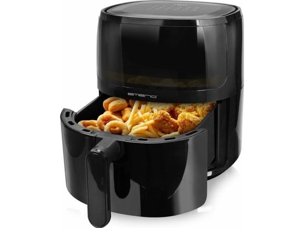 Emerio AF-129329.3, Varmluftsfrityr, 5 l, 80 °C, 200 °C, 60 min, Single/enkelt