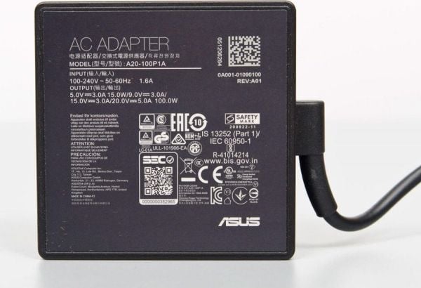 ASUS 0A001-01090100, Notebook, Innendørs, 100 - 240 V, 50 - 60 Hz, 100 W, 5, 9 , 15 , 20 V