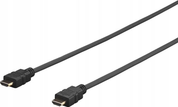 VivoLink - HDMI-kabel med Ethernet - HDMI hann til HDMI hann - 7.5 m - svart - 4K 30Hz støtte, slank