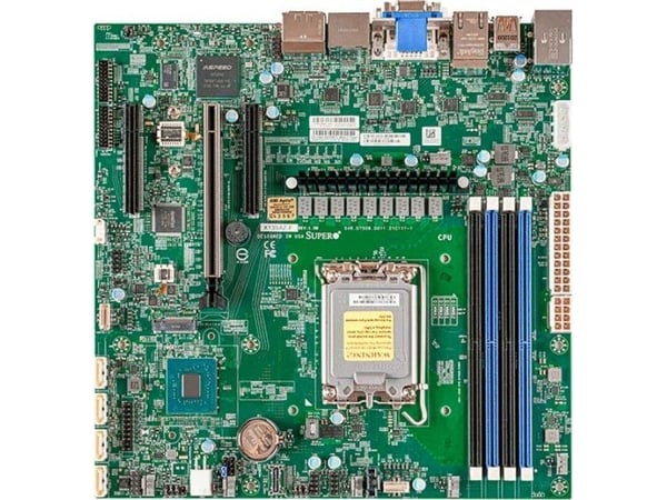 Supermicro hovedkort X13SAZ-F-B (Single Socket 1700, DDR5-only, Bulk)