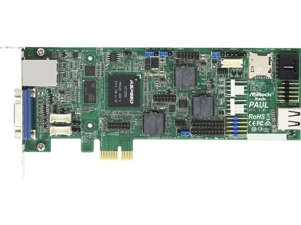 ASRock Rack PAUL fjärrkort low-profile ASPEED AST2500 (90-SC02P0-00UANZ)