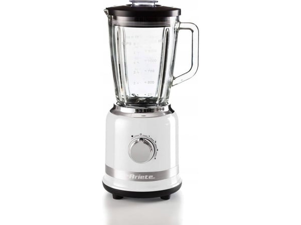 Ariete 00C058501AR0, Bänkmixer, 1,5 L, Impulsfunktion, Krossning av is, 1000 W, Rostfritt stål, Vit