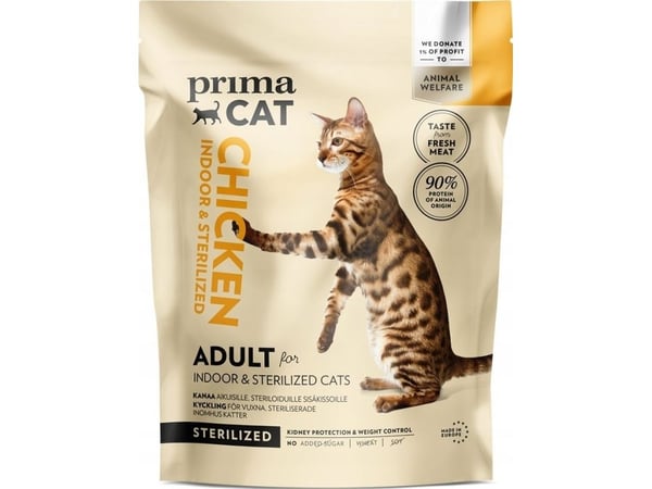 Prima PRIMACAT Chicken sterilisert voksen 1,4 kg