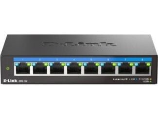 D-Link DMS-108 - Switch - ikke-styrt - 8 x 10/100/1000/2.5G - stasjonær, veggmonterbar