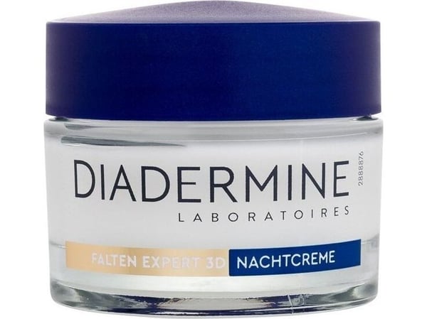 Diadermine Night anti-rynkekrem for moden hud med hyaluron Diadermine 3D Wrinkle Expert 50 ml