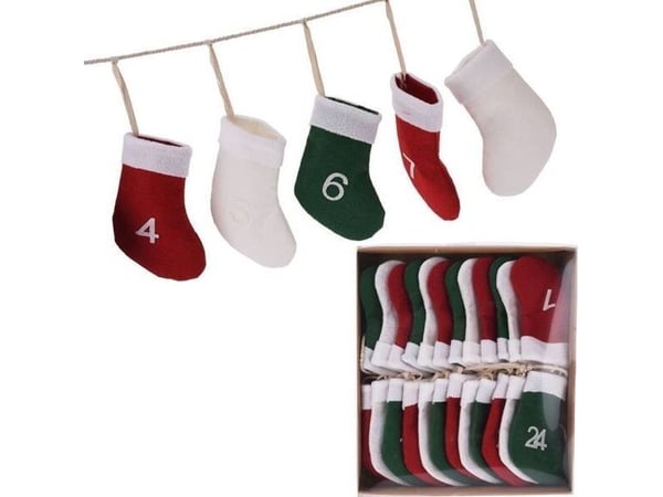 Unspecificed_V Adventskalender Garland Sokker