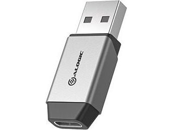 ALOGIC ULACMN-SGR, USB-A, USB-C Mini, Musta, Hopea