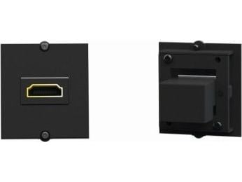 Bachmann Custom module - Modulkontaktplatta med insnäppsfästen - HDMI - svart