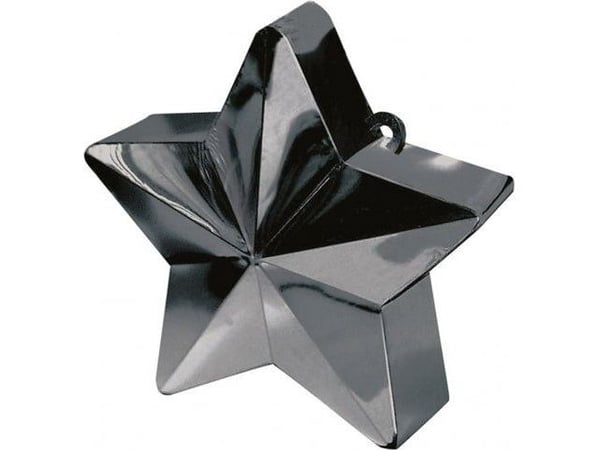 AMSCAN Heliumilla täytetyt ilmapallopainot - Star black - 170 g. universaali