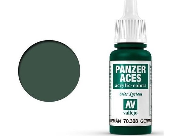 Vallejo 70.308, Grønn, Acryl maling, Væske, 17 ml, 1 stykker |