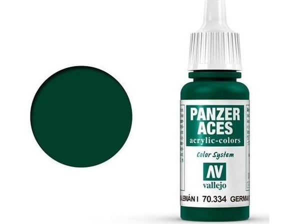 Vallejo 70.334, 17 ml, Grön, Matt, Flaska