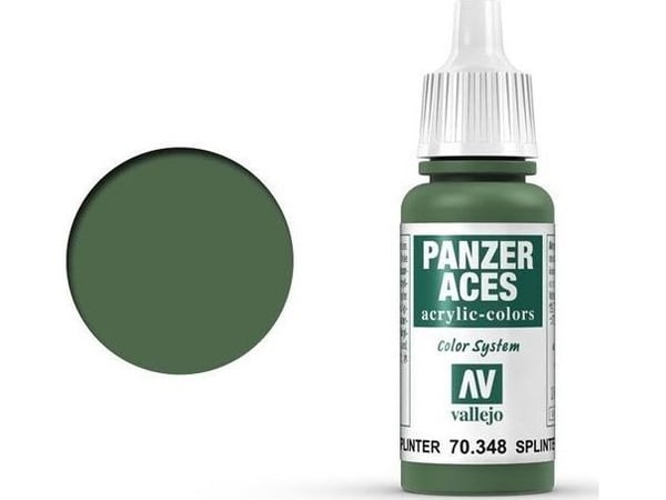 Vallejo 70.348, 17 ml, Grön, Matt, Flaska