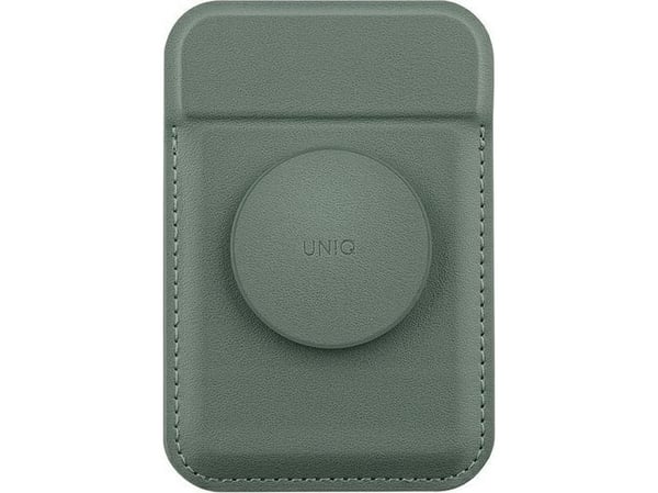 Uniq UNIQ UNIQ Flixa magneettikorttilompakko jalustalla vihreä/lichen vihreä MagSafe