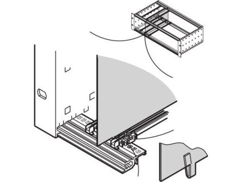 Schroff divider plate 6U 220D - racktilbehør (34562764)