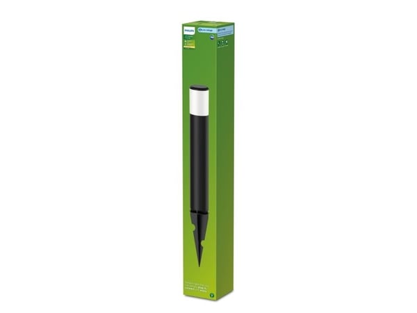 Philips Purex-sokkel/stilys, 1,5 W, Utendørs bakkebelysning, Svart, Plast, IP44, Terrasse, Hage, III