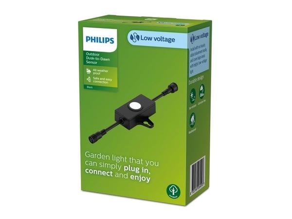 Philips Hämärätunnistin, Valaistusanturi, musta, Muovi, Philips by Signify, Puutarha, IP44