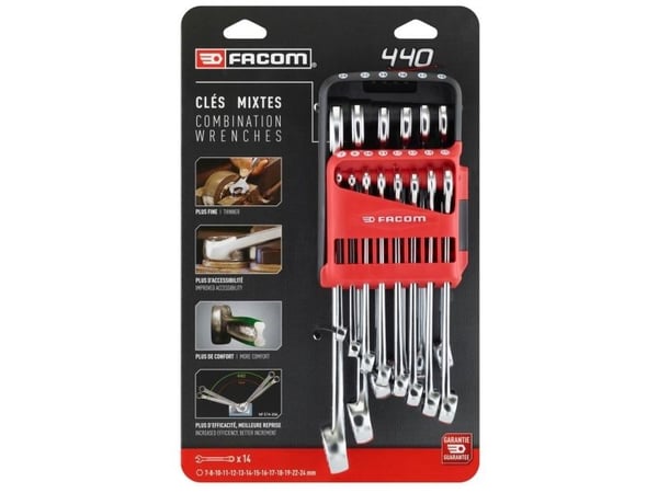Facom 440.JP14PB, B003PSINDK, 334 mm, 380,8 mm, 87,9 mm, 843,68 g