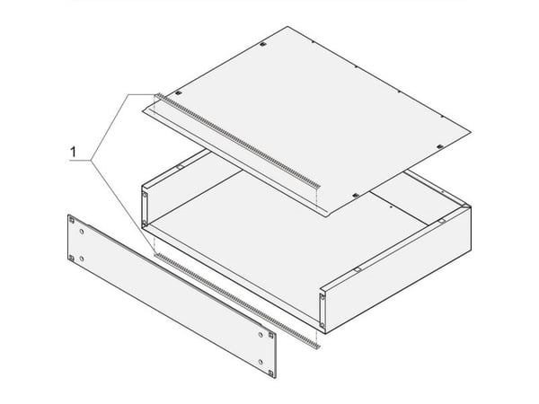 Schroff 20860132 19 tommer #####Tetningssett for nettverksskap