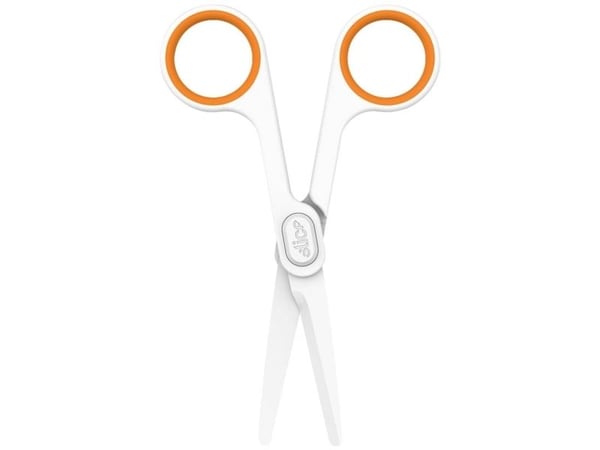 Slice 10544 universalsaks, venstre-/høyrehendt 141 mm hvit/oransje