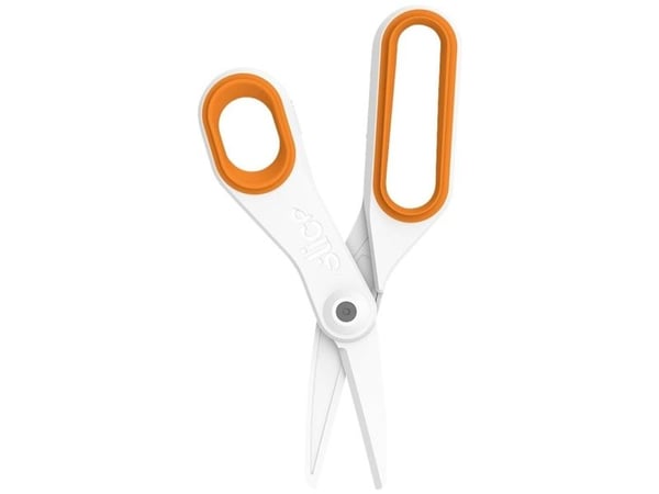 Slice 10545 universal saks venstrehendt, høyrehendt 198 mm oransje, hvit