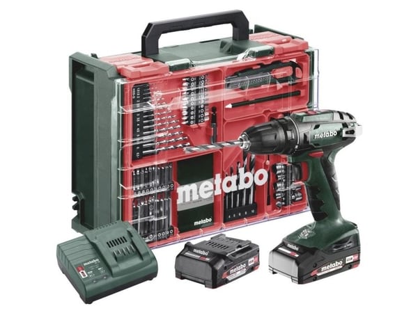 Metabo BS 18, Boremaskin med pistolgrep, Nøkkelløs, 1 cm, 1600 RPM, 2 cm, 1 cm