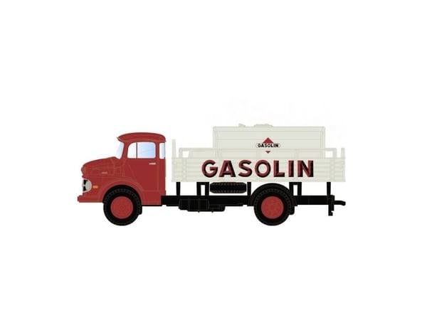 Minis by Lemke LC3472 N lastebilmodell Mercedes Benz L322 lastebil med tank Gasolin