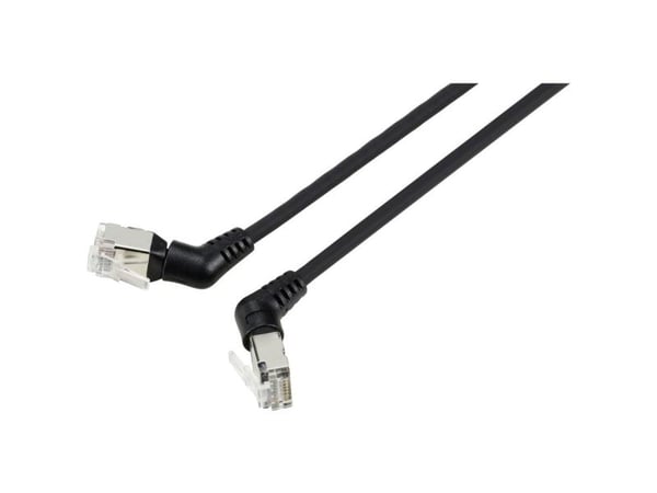 Renkforce RF-6071546, 0,5 m, Cat6a, F/UTP (FTP), RJ-45, RJ-45, Sort
