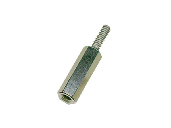 Vogt Verbindungstechnik m30010.01.65 M 3x10x5x6x8 Ms ni Etäisyyspultit (L) 10 mm M3 messinki niklattu 250 kpl