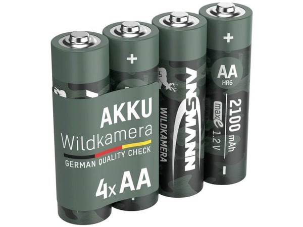 Ansmann 1322-0026, Oppladbart batteri, AA, Nikkelmetallhydrid (NiMH), 1,2 V, 4 stykker, 2100 mAh