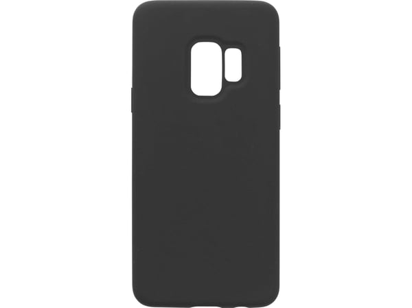 eSTUFF - Bagsidecover til mobiltelefon - silikon - sort - for Samsung Galaxy S9