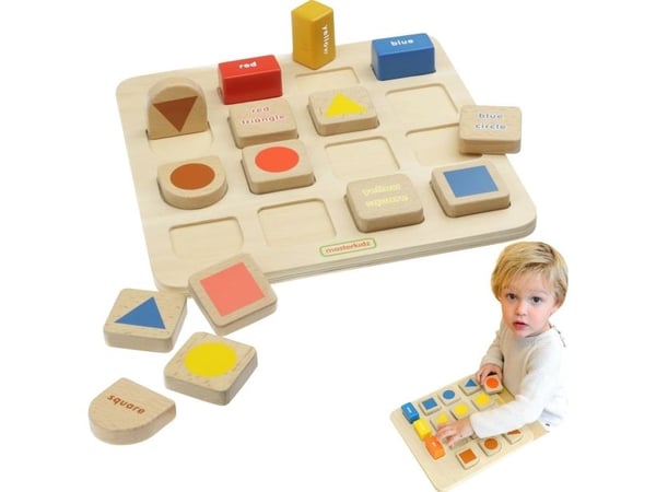 Masterkidz Educational Whiteboard Shapes &amp; Colours Sorter Lumarko!
