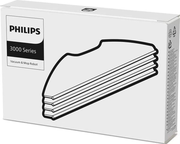 Philips XV1430 - Replacement mop cover - for robotgulvrenser (en pakke 4)