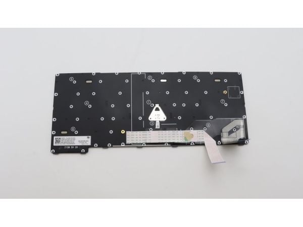 Lite-On - Erstatningstastatur for bærbar PC - bakbelysning - Fransk - svart - for ThinkPad X13 Gen 2 20WK, 20WL