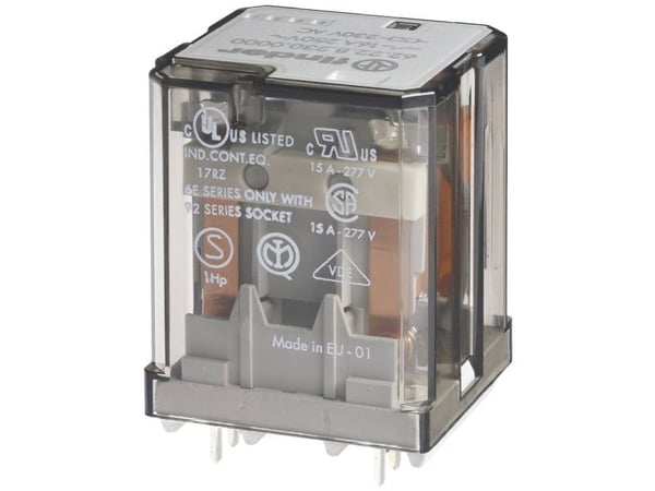 Finder 62.23.8.230.4000 printrelé 230 V/AC 16 A 3 x veksel 1 stk Finder 62.23.8.230.4000 printrelé 230 V/AC 16 A 3 x veksel 1 stk
