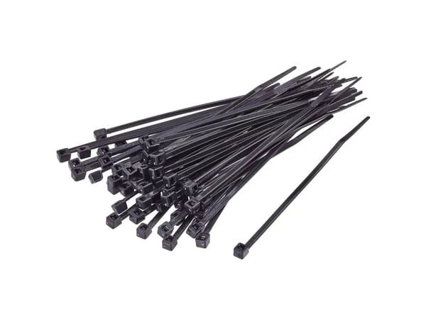 TRU KOMPONENTIT TC-12193308 TC-BT-550-8,8-UVB Nippuside 550 mm 8,8 mm Musta UV-stabiloitu 100 kpl
