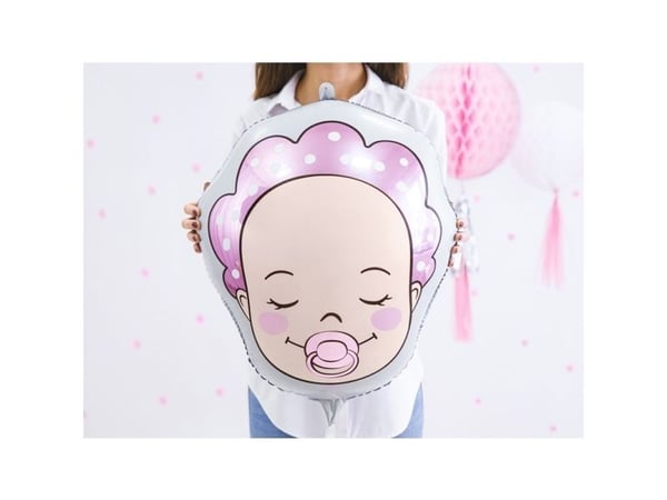 Folieballon vauva tyttö ansigt