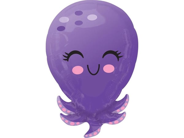 AMSCAN Octopussy folieballong - 35 x 53 cm - 1 stk universal