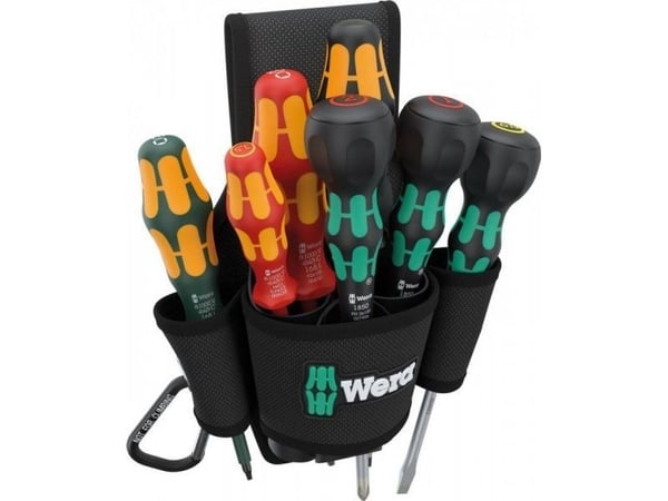 Wera lomme for feste i belte set 3 9622+ med skrutrekkere, 8 stk (1 sett)