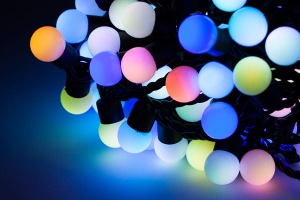 Vipow LED julelys, RGB-farger (20 m)