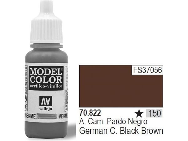 Vallejo 70.822, 17 ml, Brun, Matt, Flaska