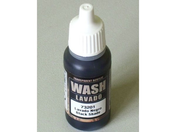Vallejo 73.201, Sort, Acryl maling, Væske, 17 ml, 1 stykker